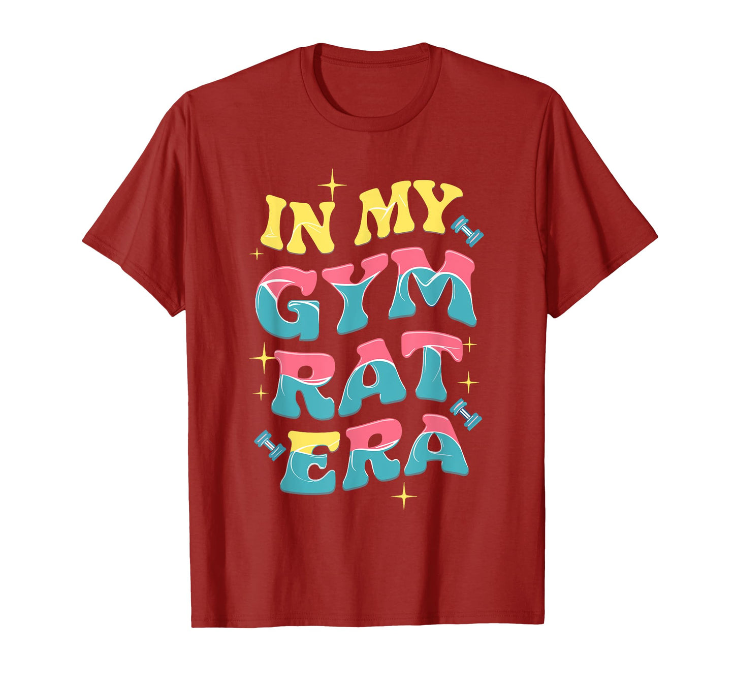 In My Gym Rat Era Groovy Fitness Bodybuilding Workout Womens T-Shirt