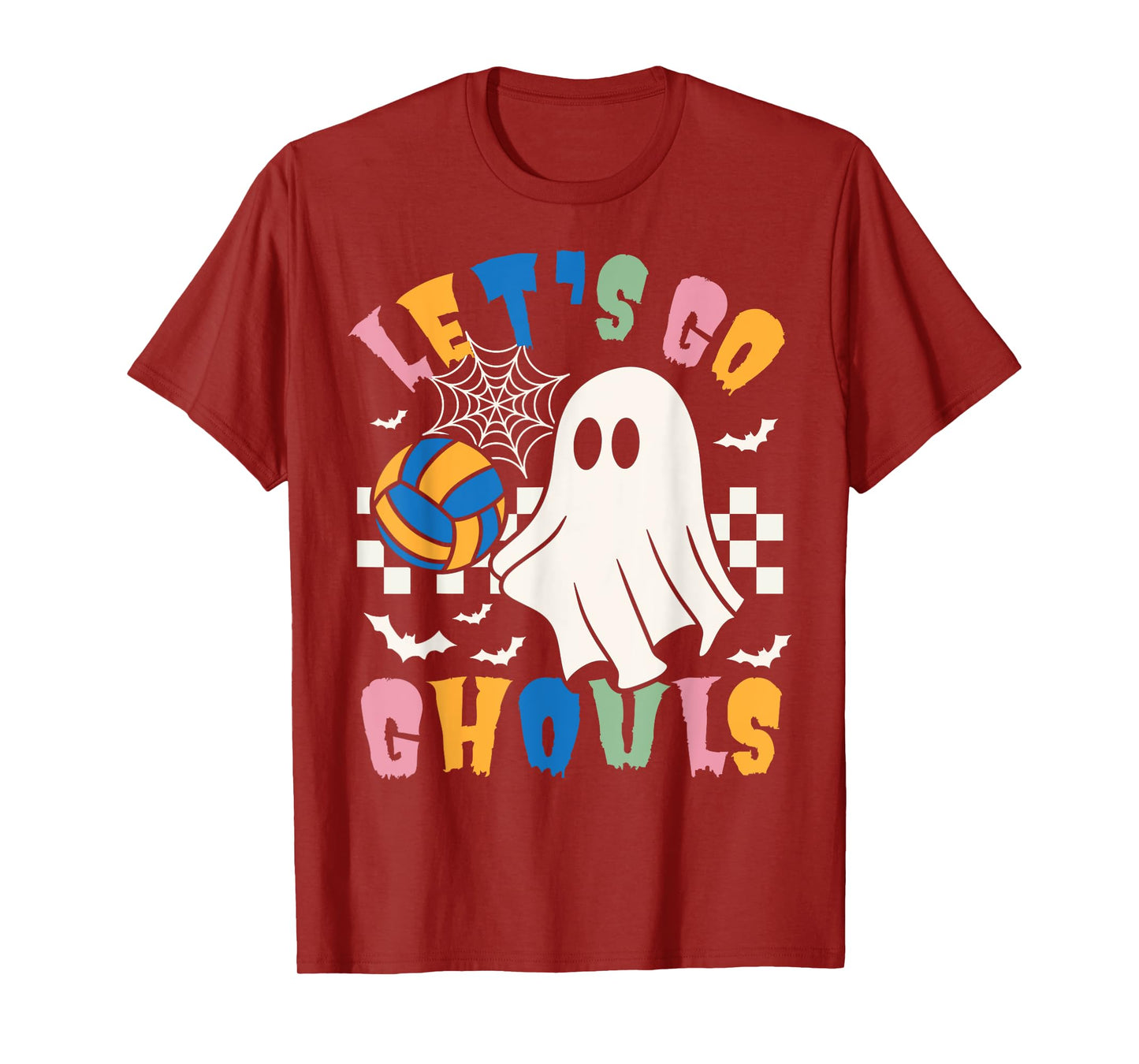 Funny Ghost Volleyball Halloween Costume Men Women & Kids T-Shirt
