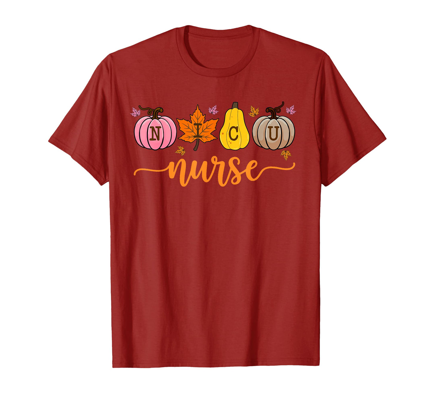NICU Nurse Halloween Spooky Pumpkin Neonatal Intensive Care T-Shirt
