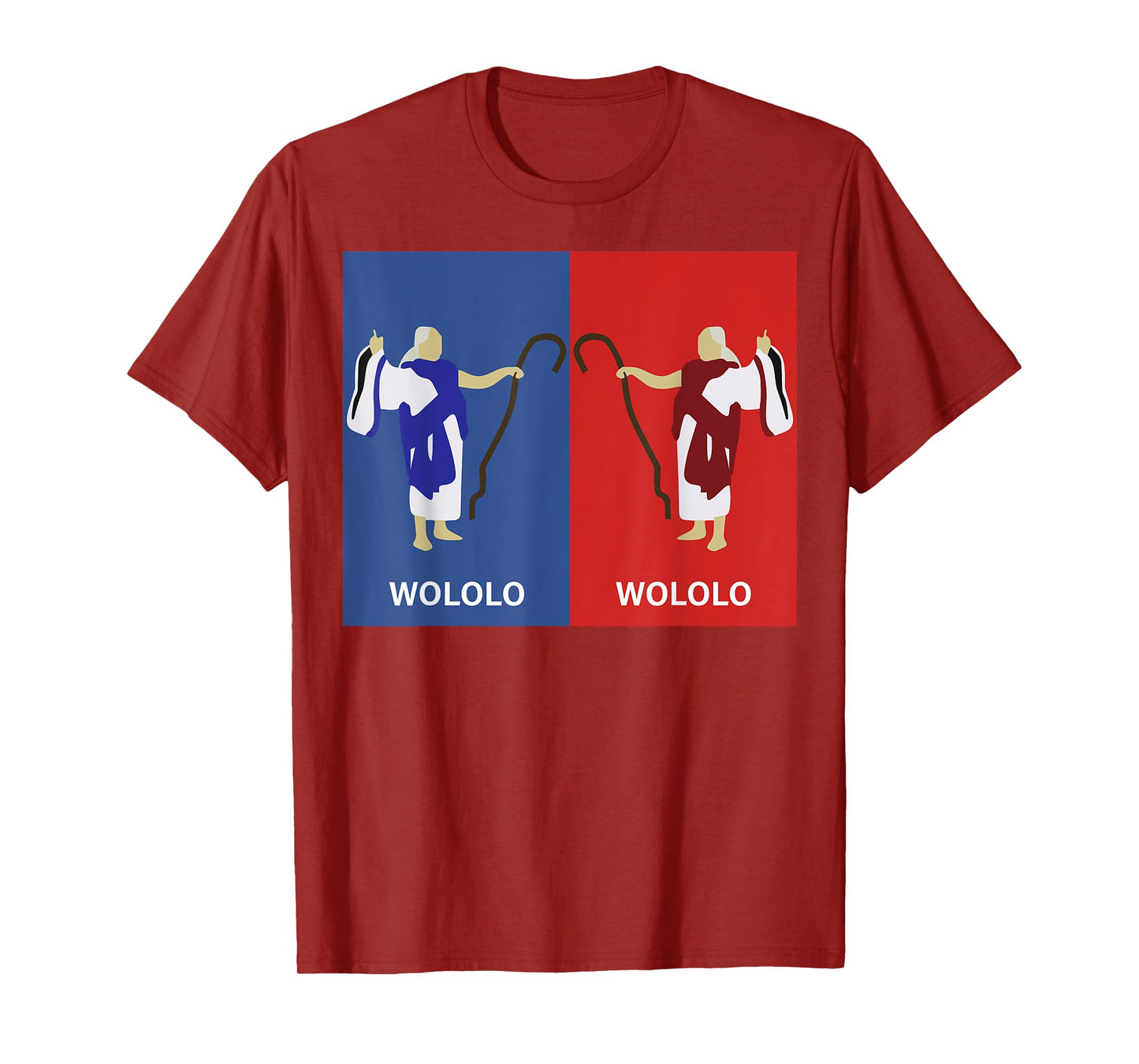Retro Wololo Blue And Red T-Shirt