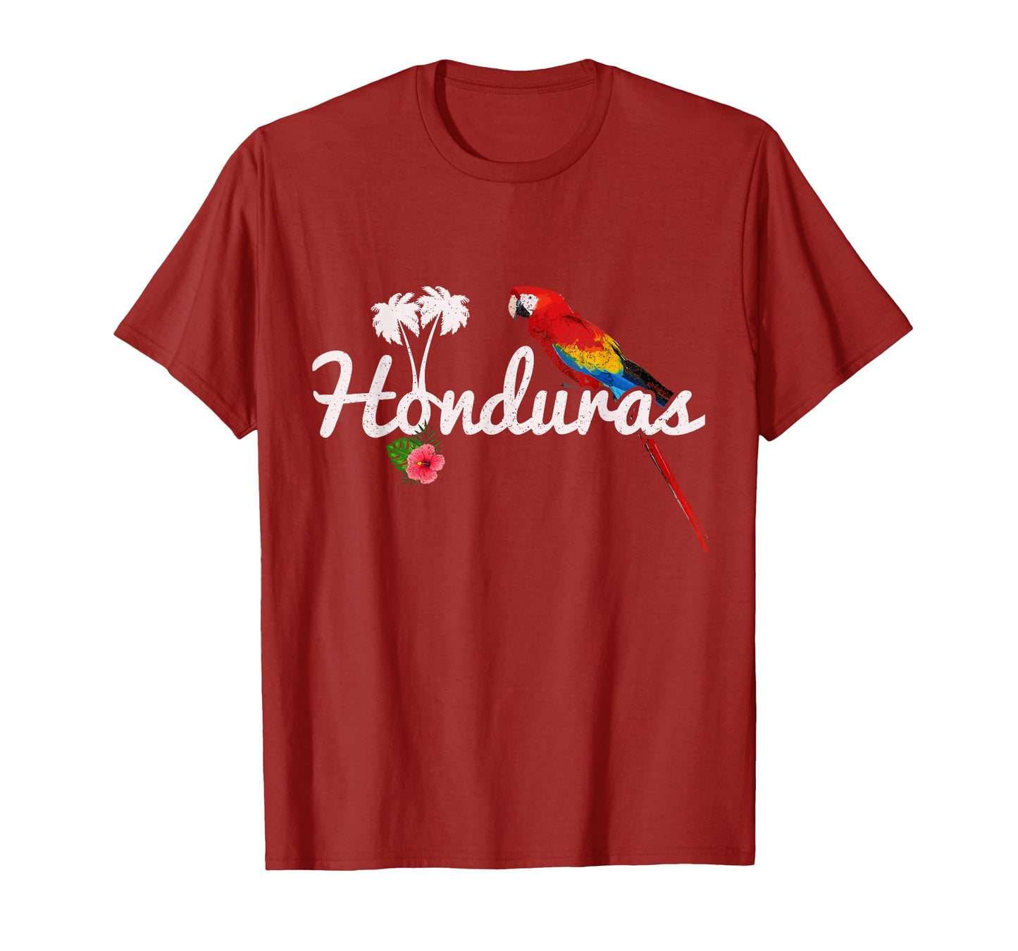 Honduras Parrot Macaw Vintage Pride Honduran Souvenir T-Shirt