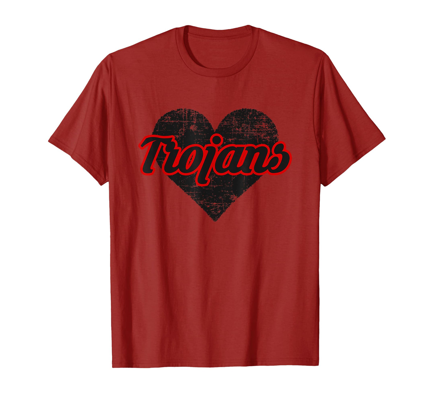 Muscle Shoals Trojans Over Heart T-Shirt