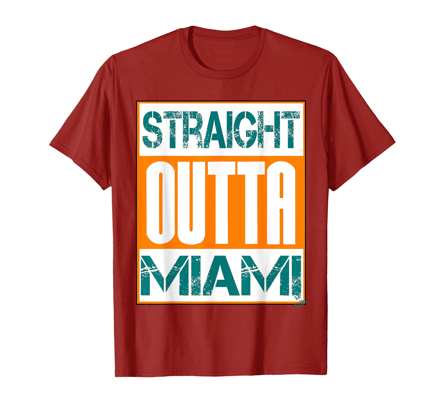 Miami shirt hip hop - city name - straight outta Miami T-Shirt