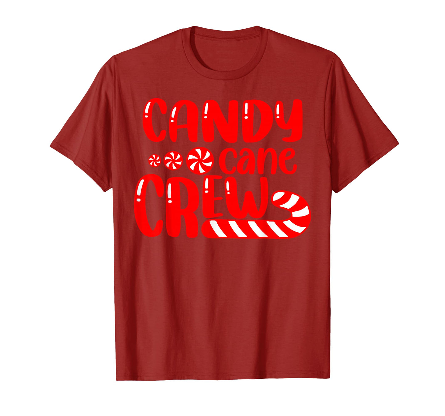 Funny Matching Family Christmas Candy Cane Crew Black Crew Neck T-Shirt, Small, Short Sleeve, Unisex-Adult, Holiday, Casual Wear, Family, Candy Lovers