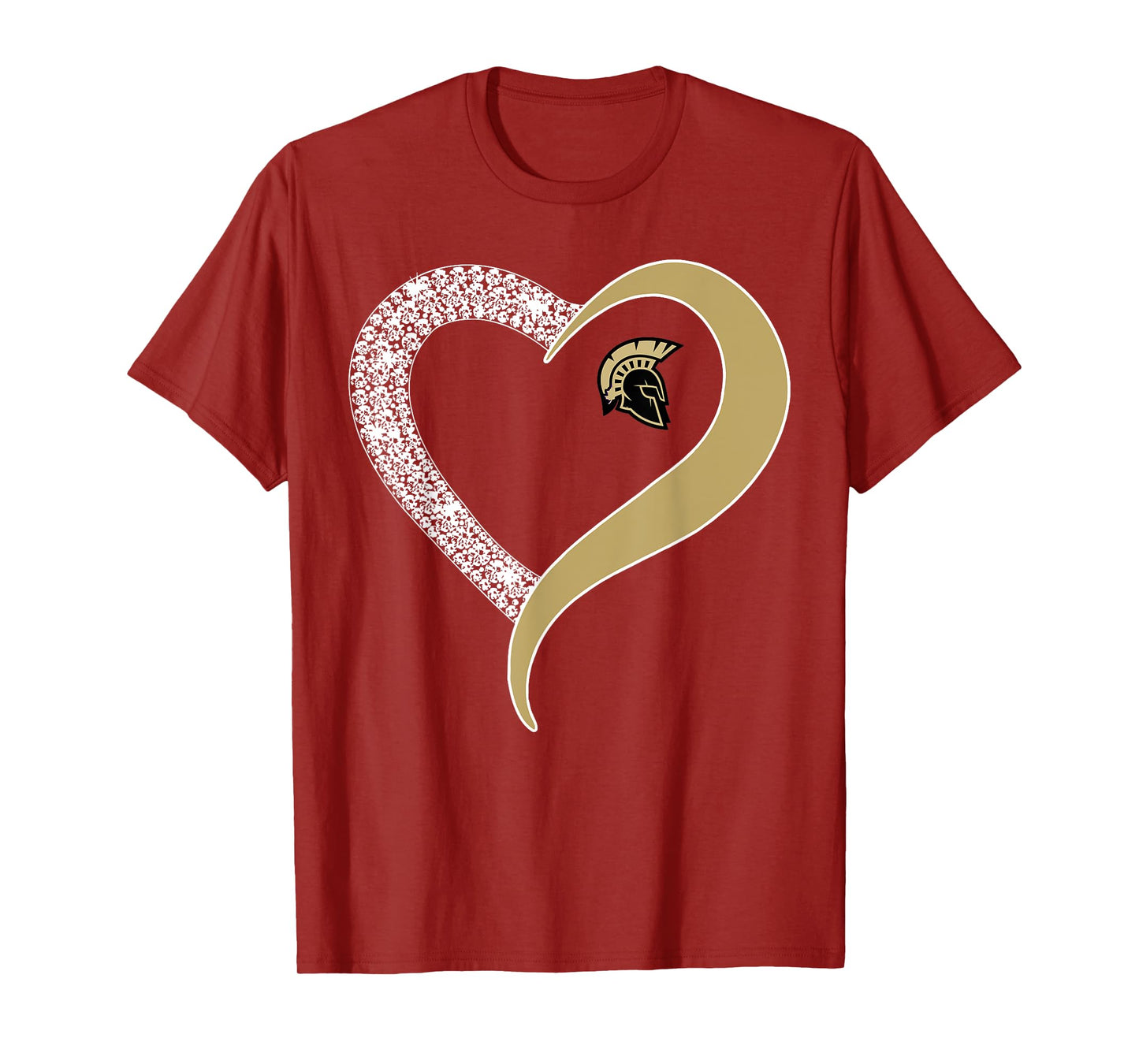 Sycamore Spartans Logo Diamond Heart HS T-Shirt