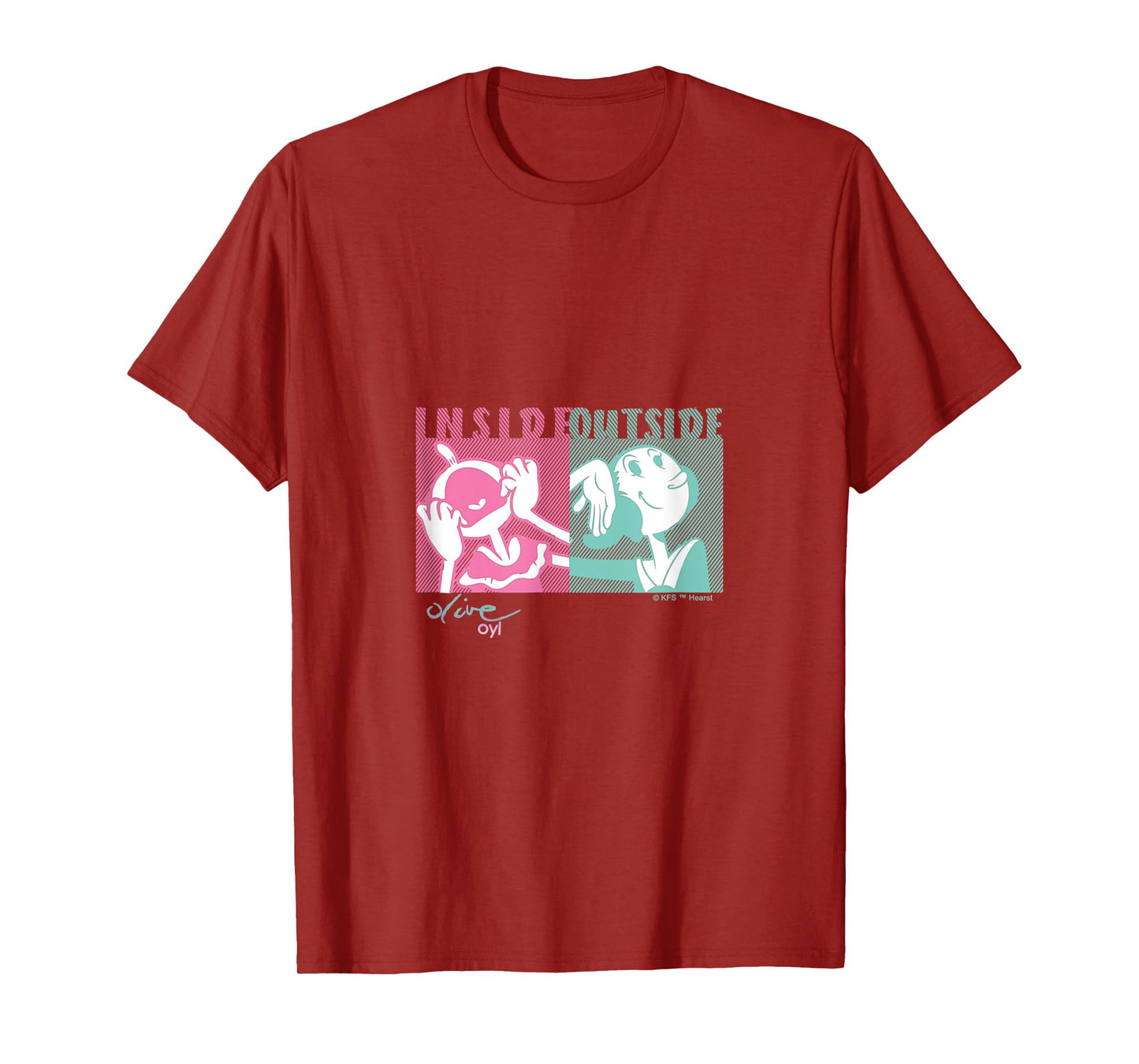 Olive Oyl's Express Yourself Collection "Outside Inside" T-Shirt