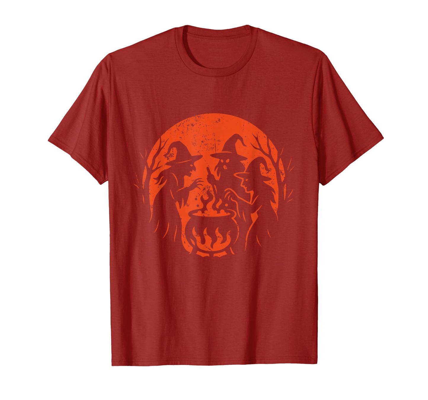 Three Witches Cauldron Halloween T-Shirt