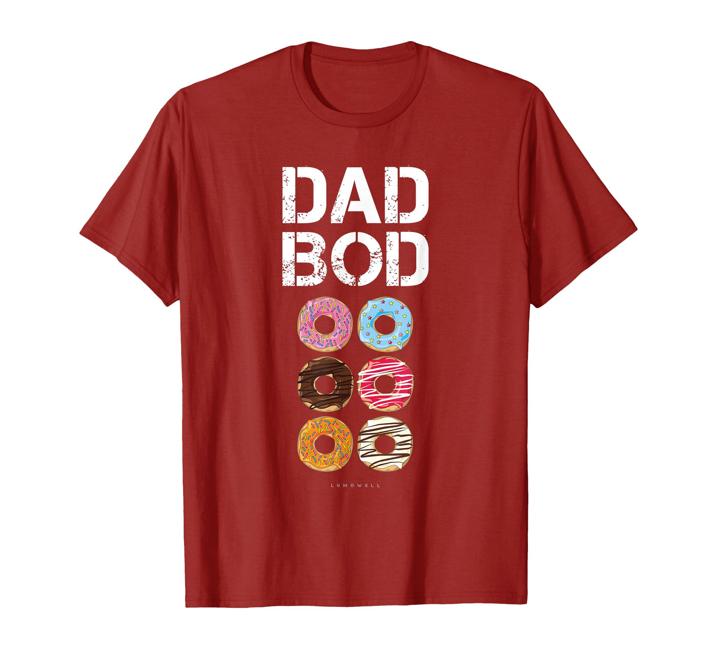 Dad Bod TShirt. Funny Donut Six Pack Daddy Gym Gift T Shirts T-Shirt