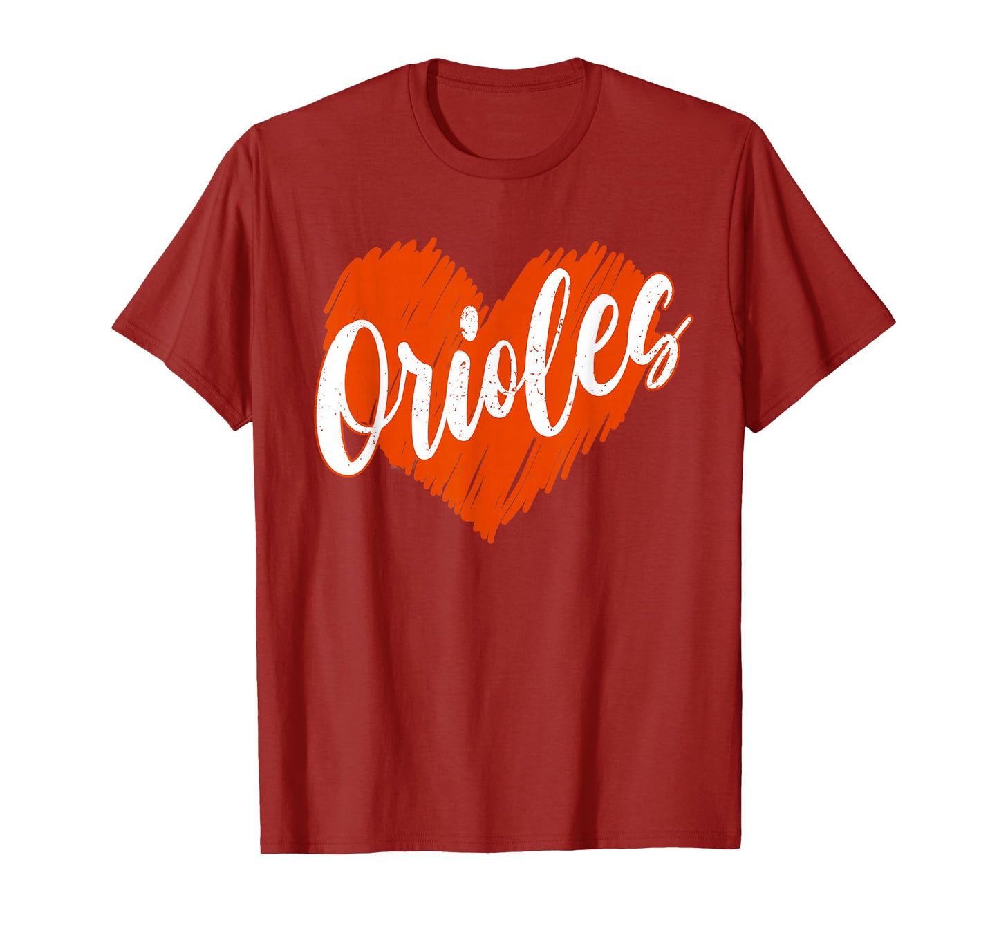Retro Orioles-Name Love Heart Gifts Women Men Kids T-Shirt