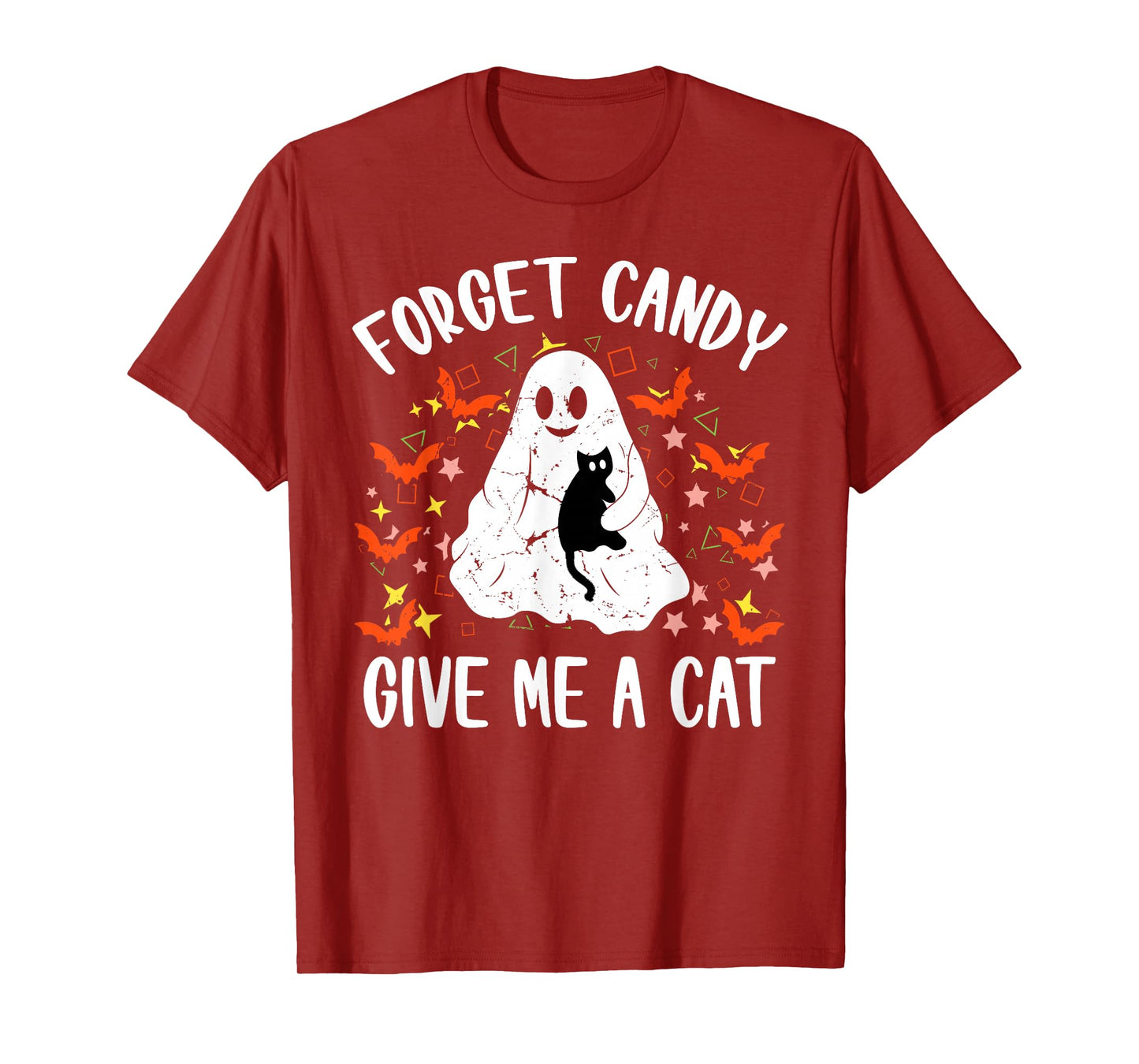 Halloween Forget Candy Give Me Cat Costume Women Men Kids T-Shirt