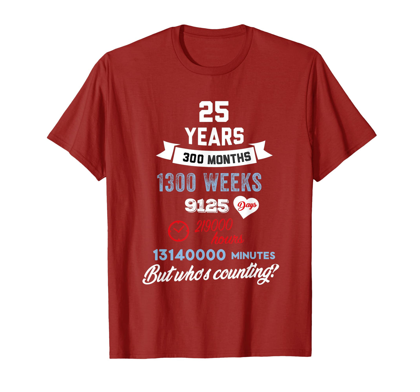 25 Years Old But Who Is Counting Funny Birthday T-Shirt