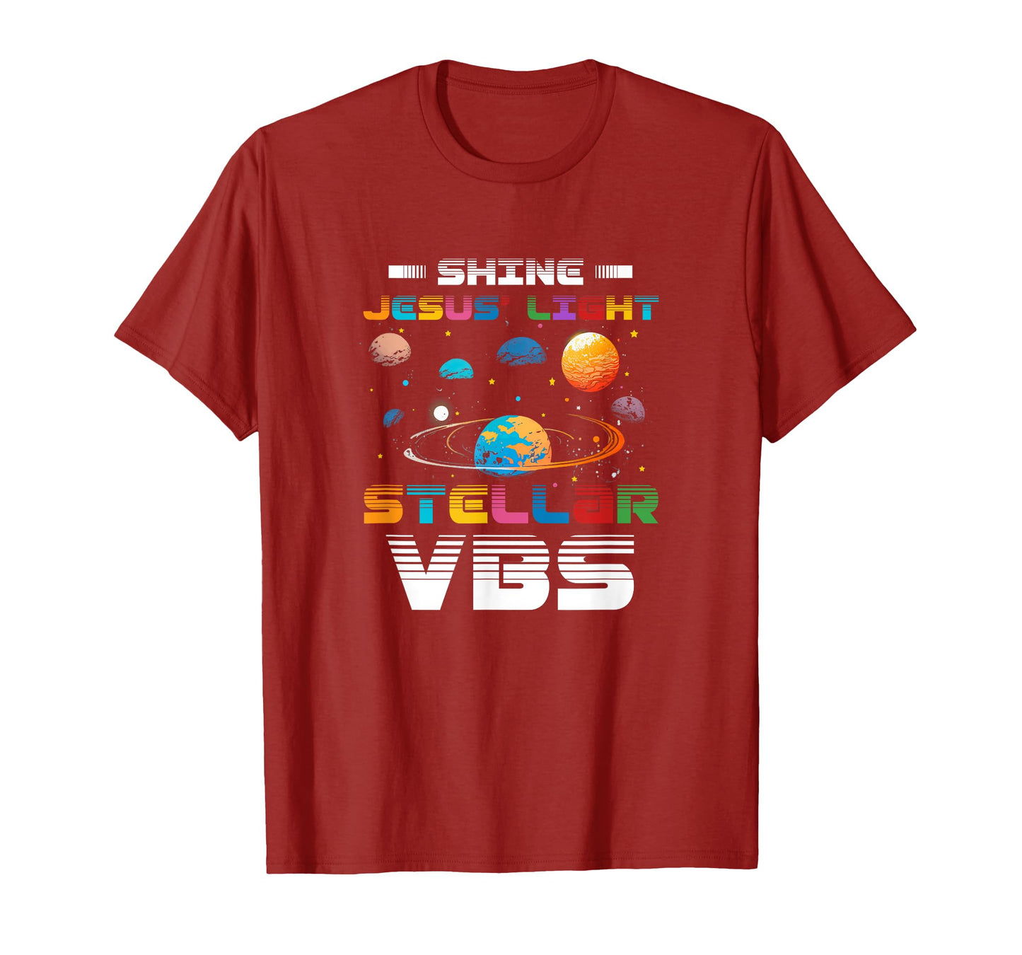 Stellar Bible School VBS Shine Jesus Light Christian T-Shirt