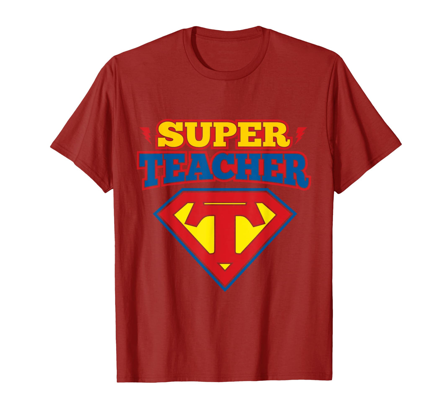 Superteacher Superhero Funny Teacher Gift idea T-shirt Men Women Girls Kids T-Shirt