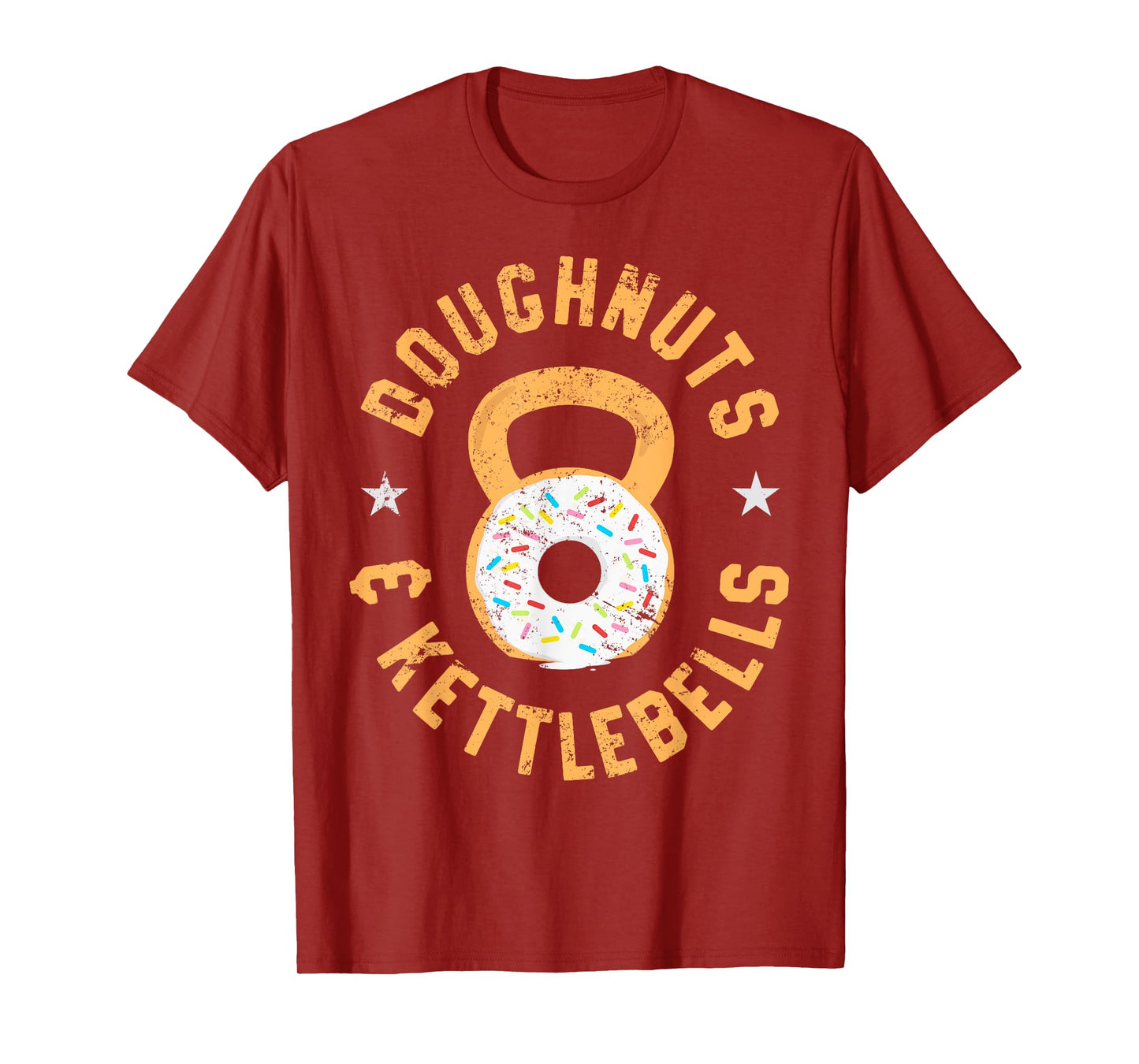 Funny Donut Kettlebell T-Shirt, Doughnuts and Kettlebells T-Shirt