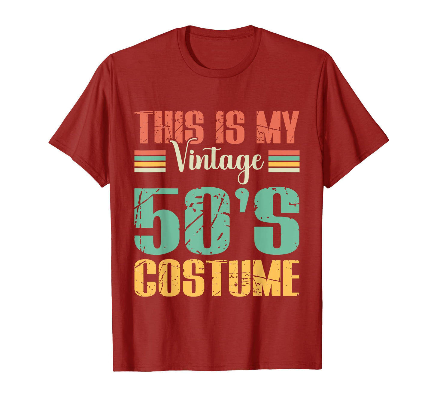 This Is My 50s Costume Retro Vintage Party T-Shirt