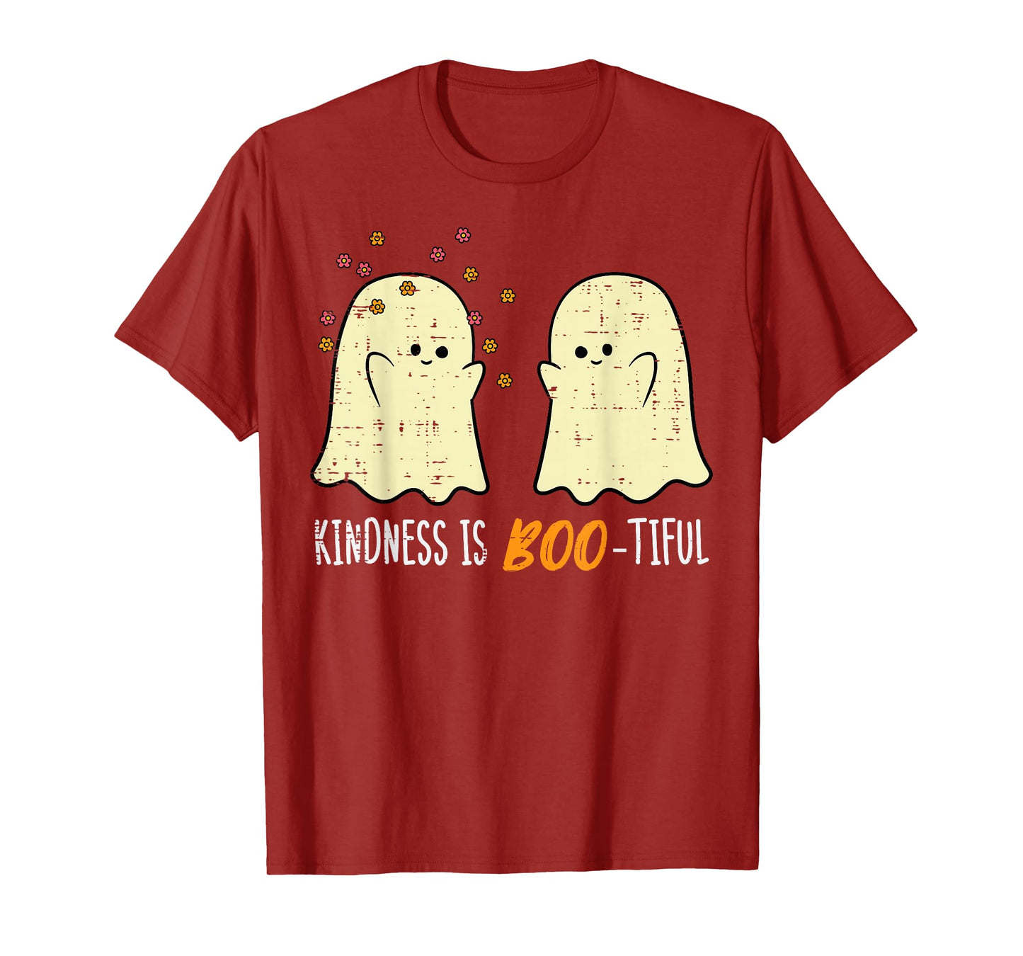 Halloween Ghosts Kindness Boo Tiful Costume Women Girls Kids T-Shirt