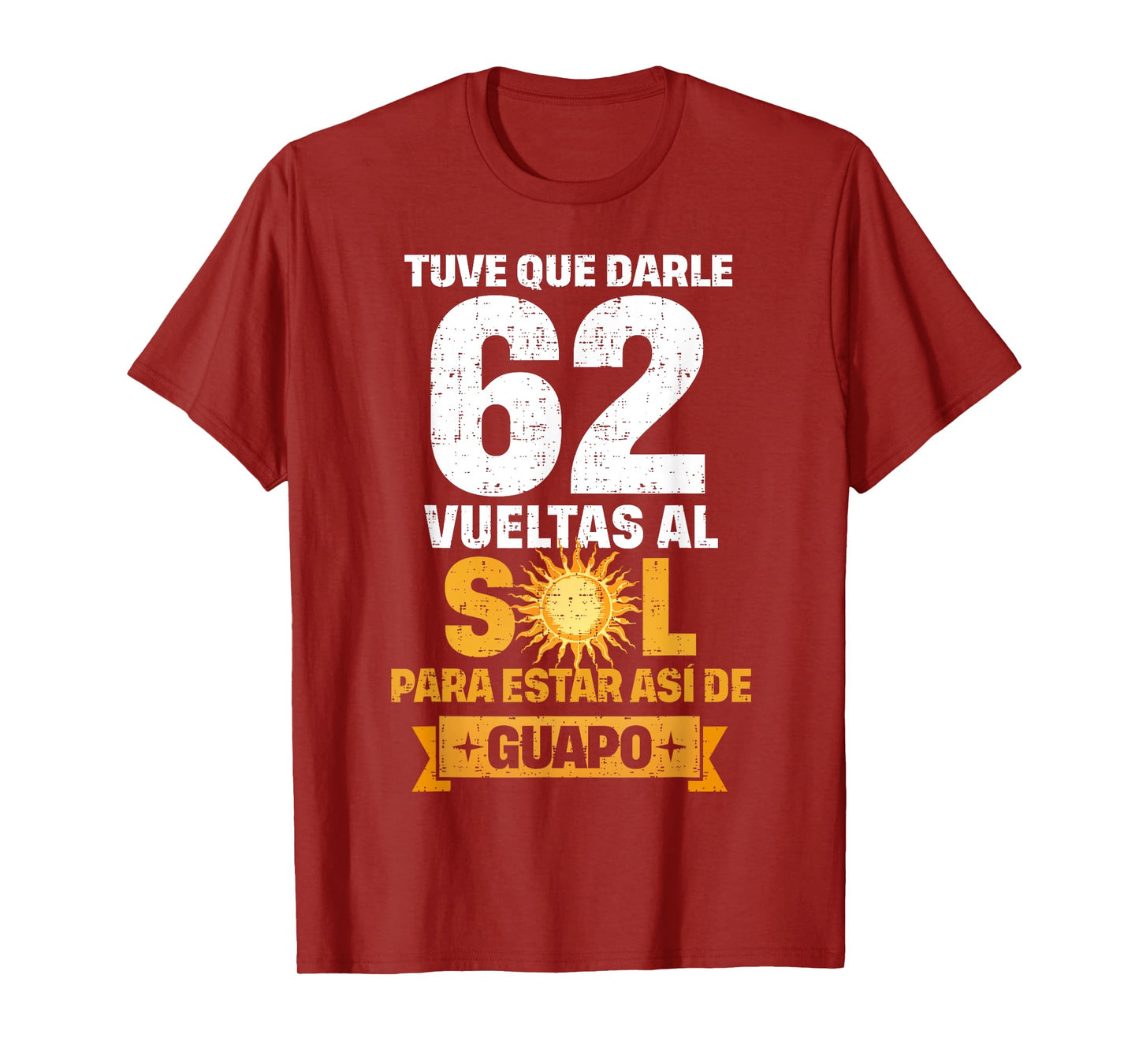 62nd Birthday gift for Men in Spanish Regalo cumpleanos 62 T-Shirt