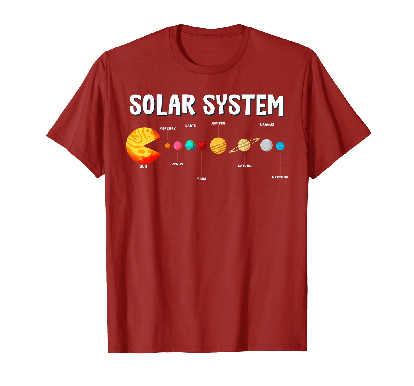 Funny Solar System Astronauts Video Games Teacher Men Women T-Shirt