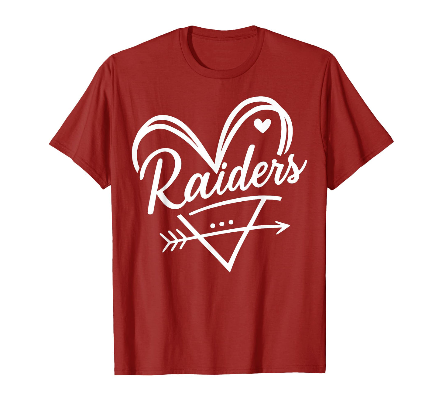 Retro Raiders Heart Graphic Gift for Men Women Kid Boy Girl T-Shirt