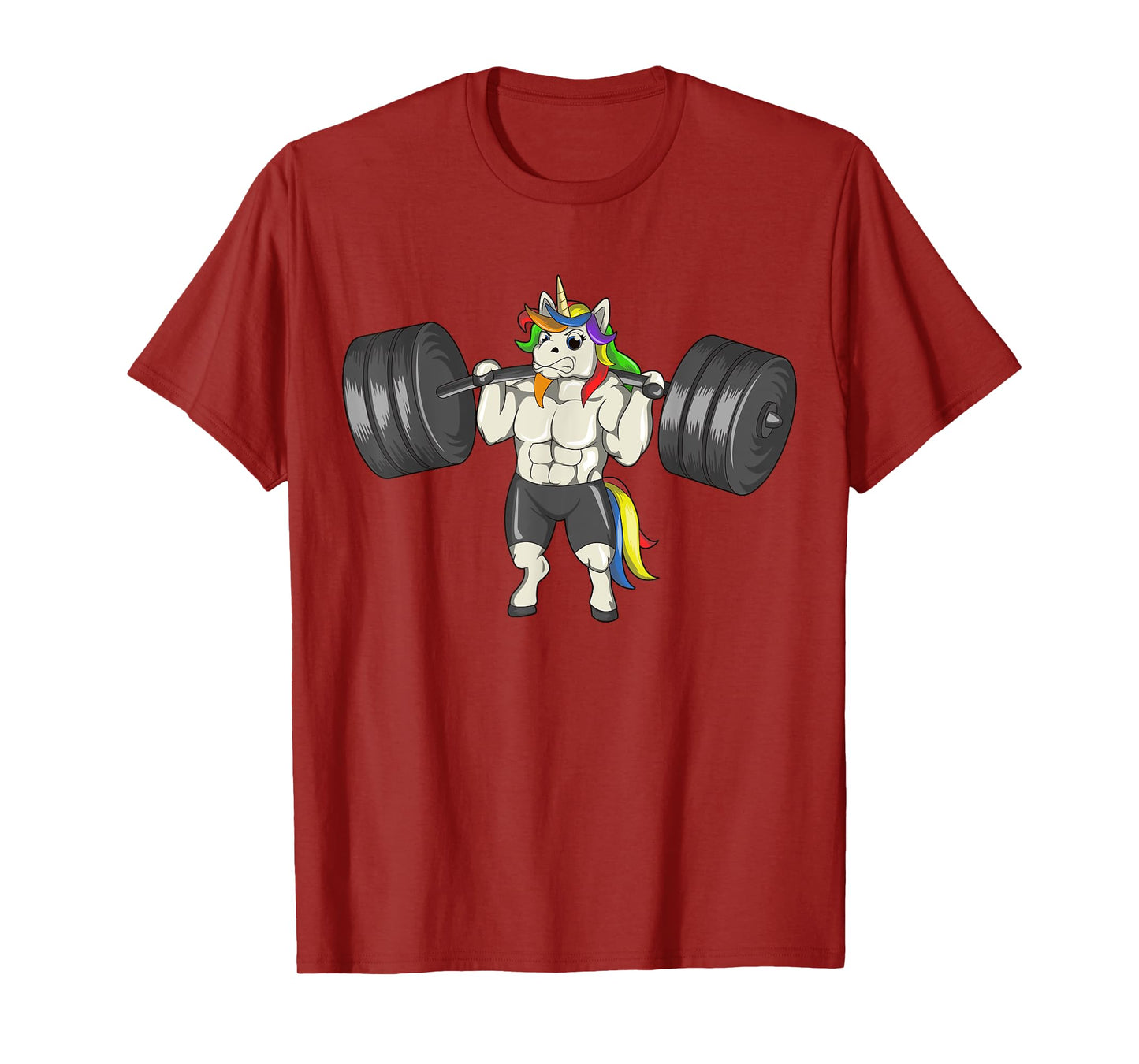 Unicorn Weightlifting Deadlift Funny Workout Fitness Gym T-Shirt