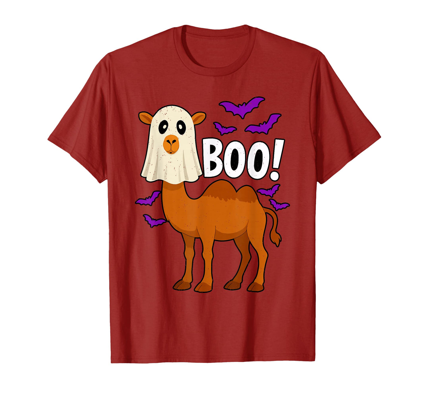 Boo Ghost Camel Halloween Funny Zoo Animal Wildlife Spooky T-Shirt