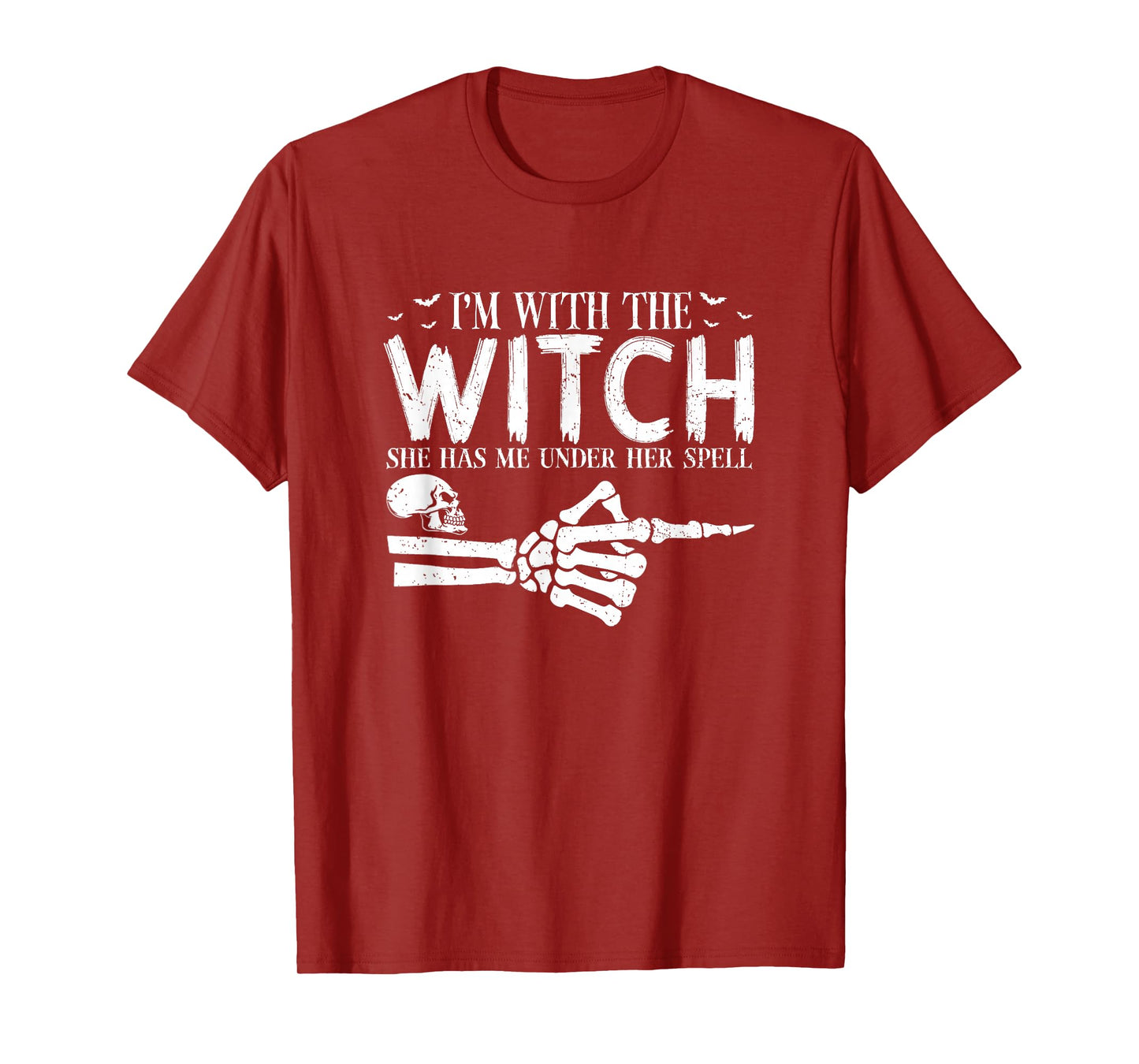 I'm with The Witch Funny Halloween Couple Costume Party T-Shirt