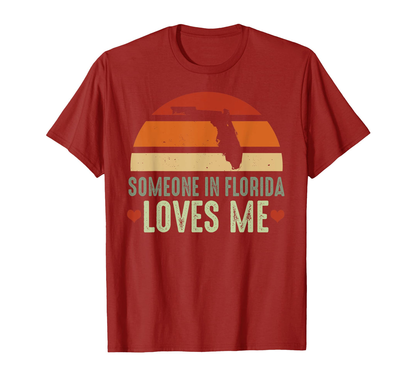 Someone In Florida Loves Me Retro Vintage State T-Shirt