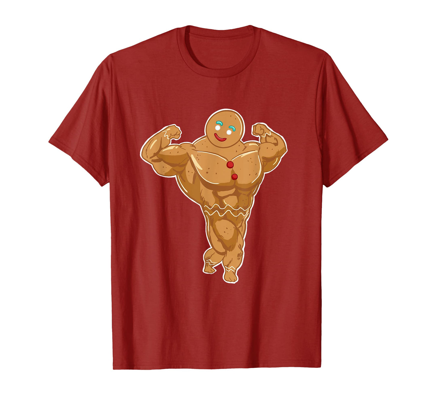 Miftees Christmas Tees Superhero Gingerbread Man T-Shirt
