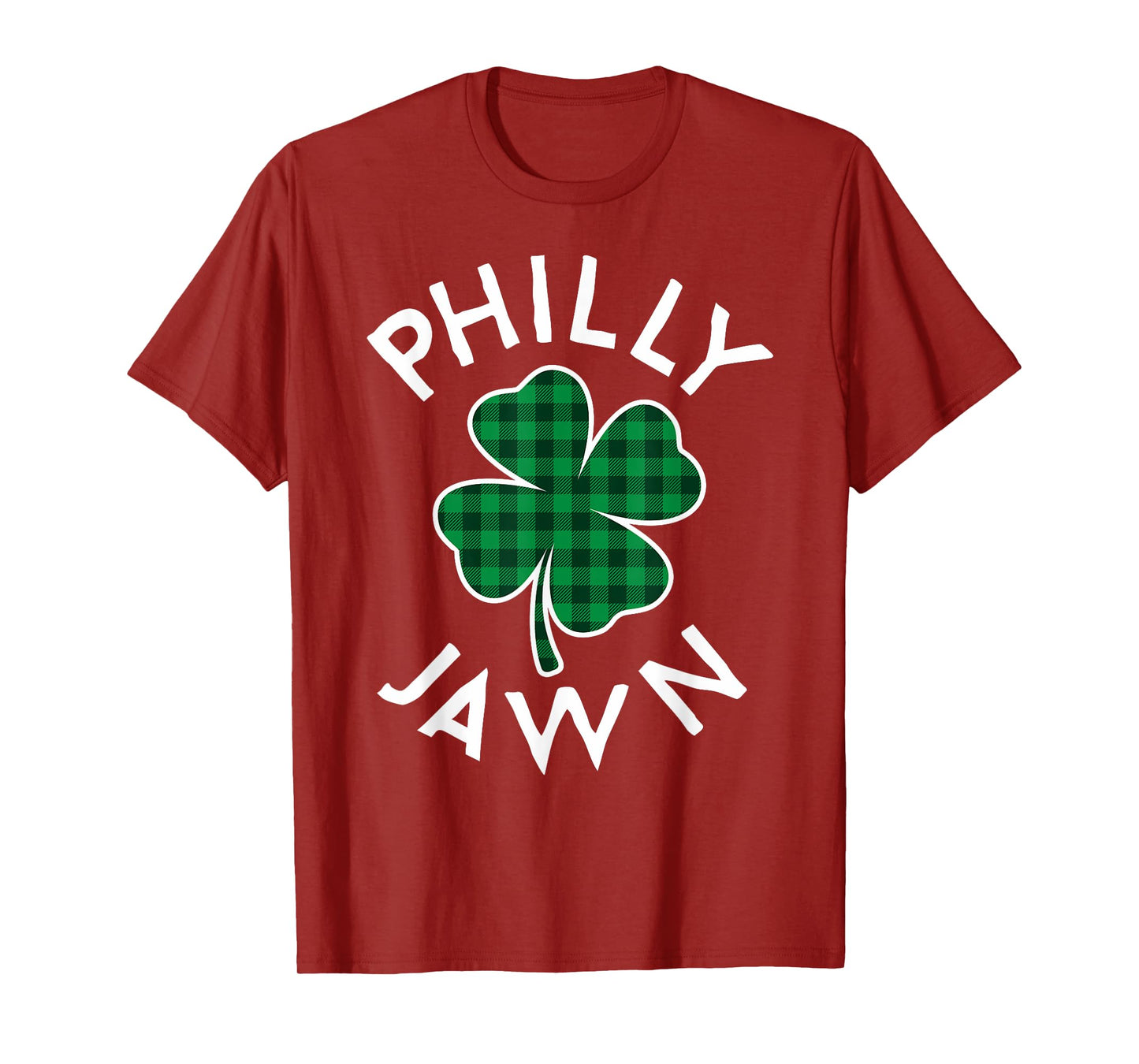 Philly Jawn Philadelphia Plaid Lucky Clover St Patrick's Day T-Shirt