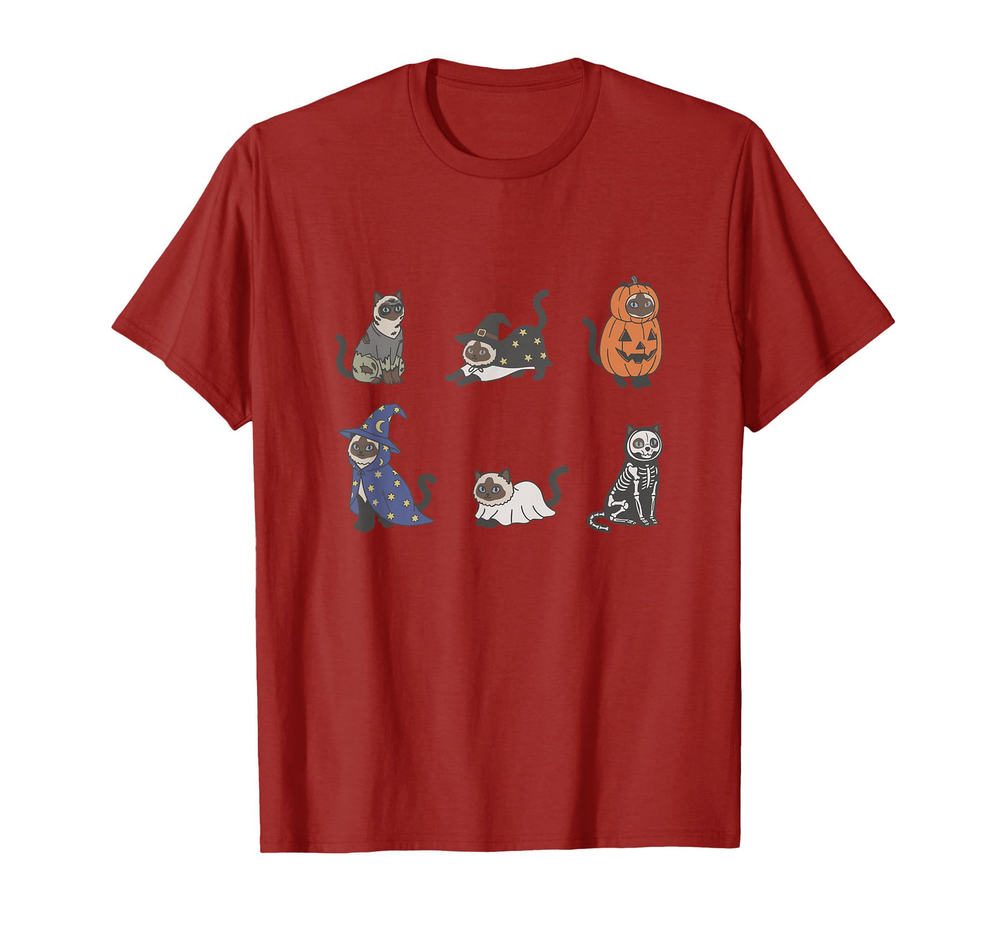 Witch Ragdoll Cat Halloween Ghost Pumpkin Ragdoll Cat Mom T-Shirt