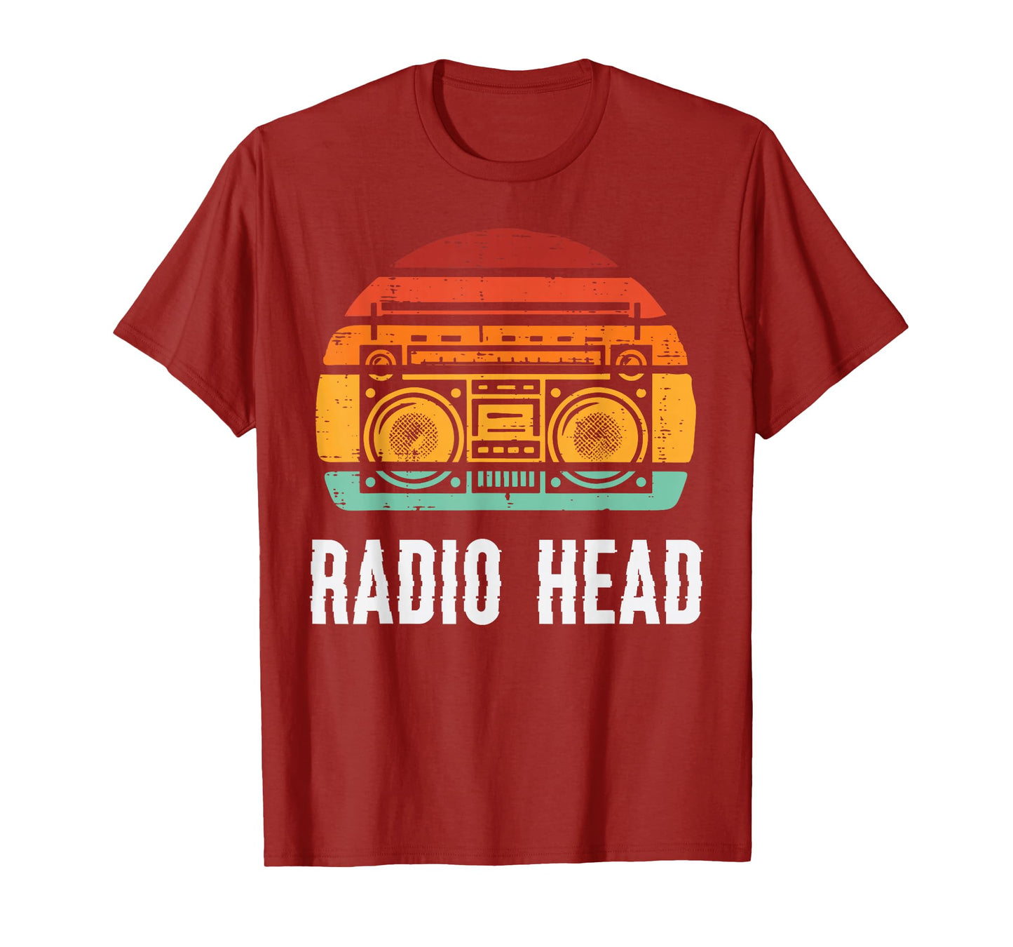 Music Radio Head Boombox Retro Stereo Cassette Men Women Kid T-Shirt