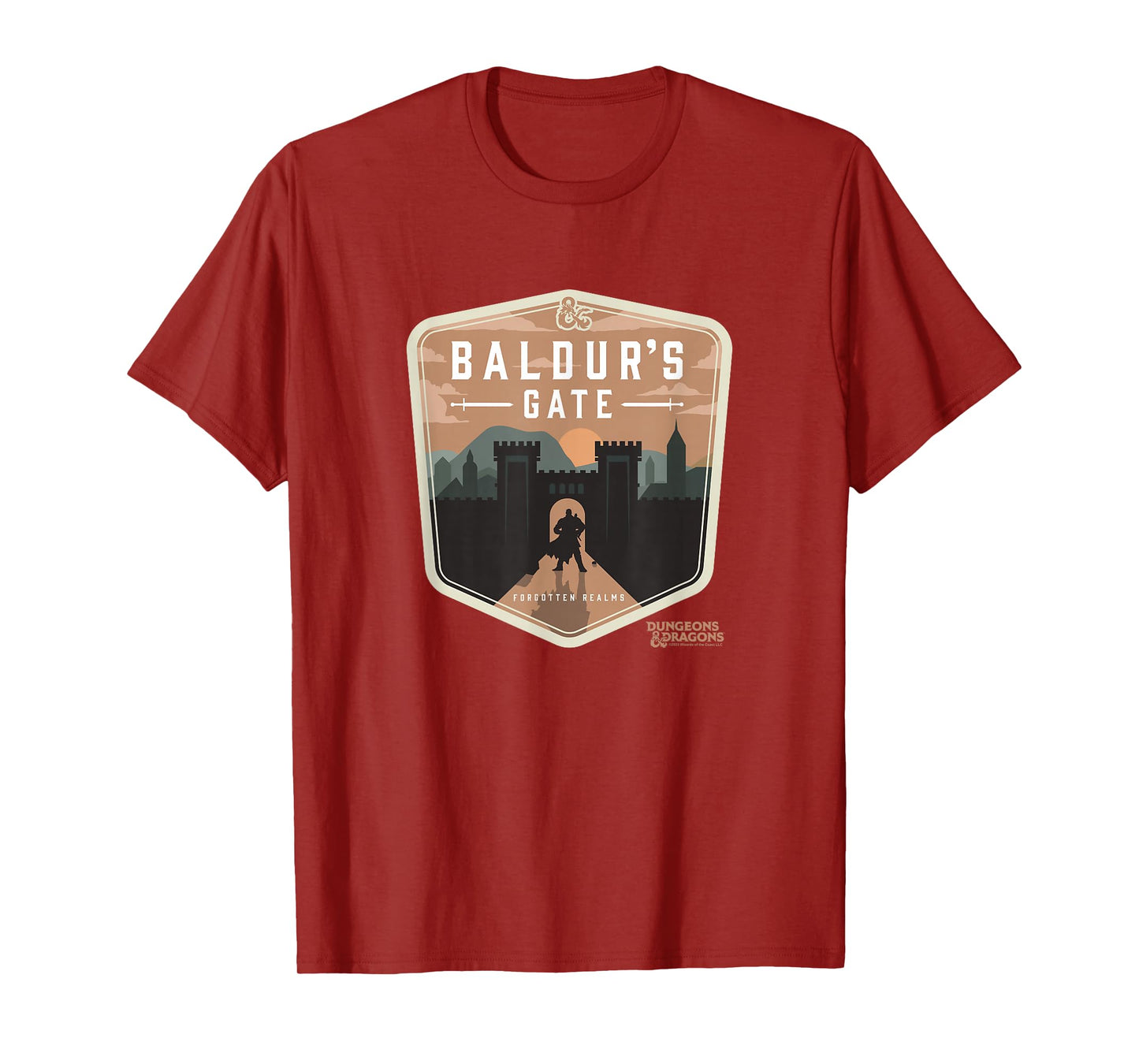 Dungeons & Dragons Baldur's Gate Forgotten Realms Logo T-Shirt
