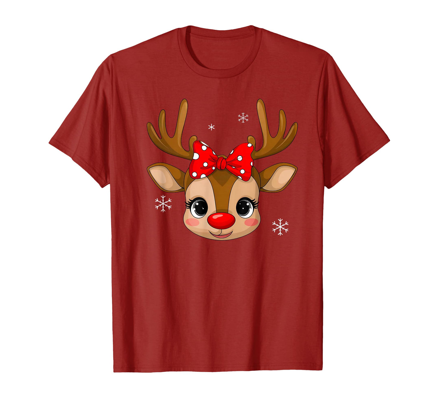 Merry Christmas Funny Rudolph Reindeer Xmas Pajamas Holiday T-Shirt