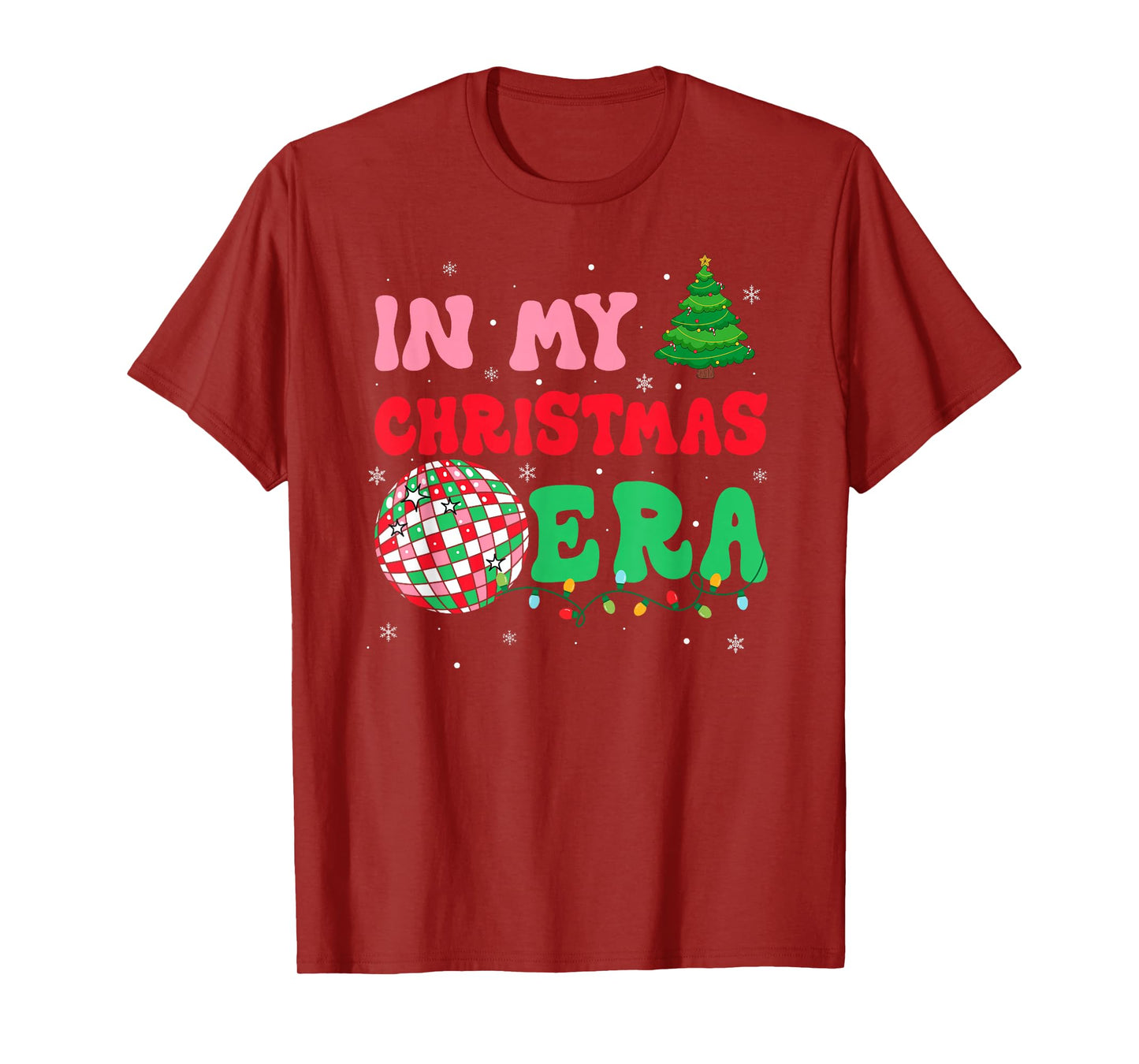 in My Christmas Era Winter Season Holiday Groovy Xmas T-Shirt