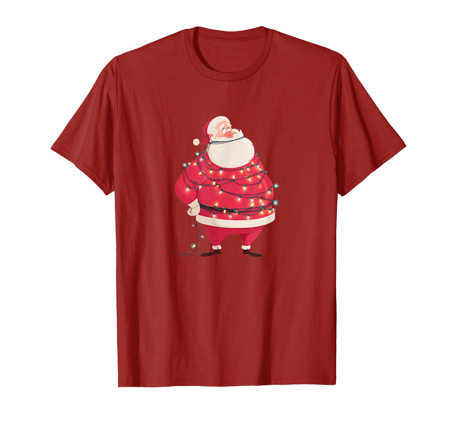 Pretty Festive Lights Costume with Santa Claus T-Shirt