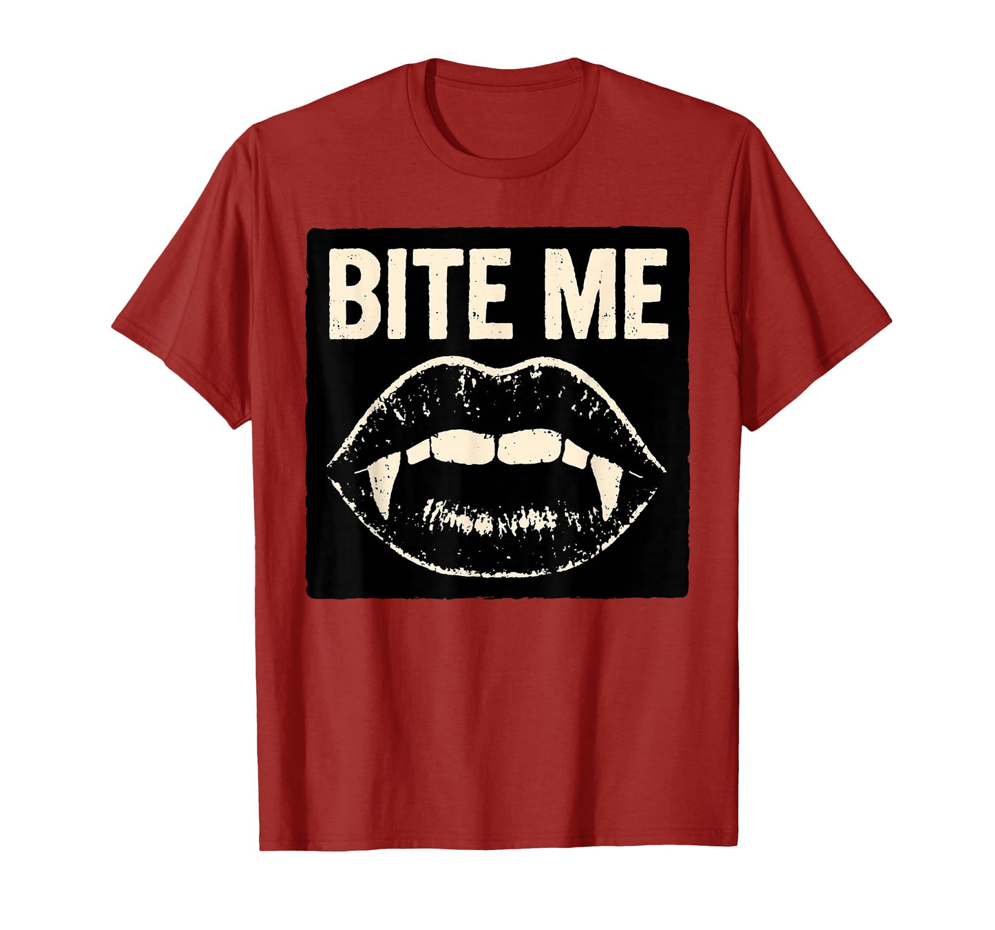 Bite Me Vampire Lips Gothic Halloween Emo Edgy T-Shirt