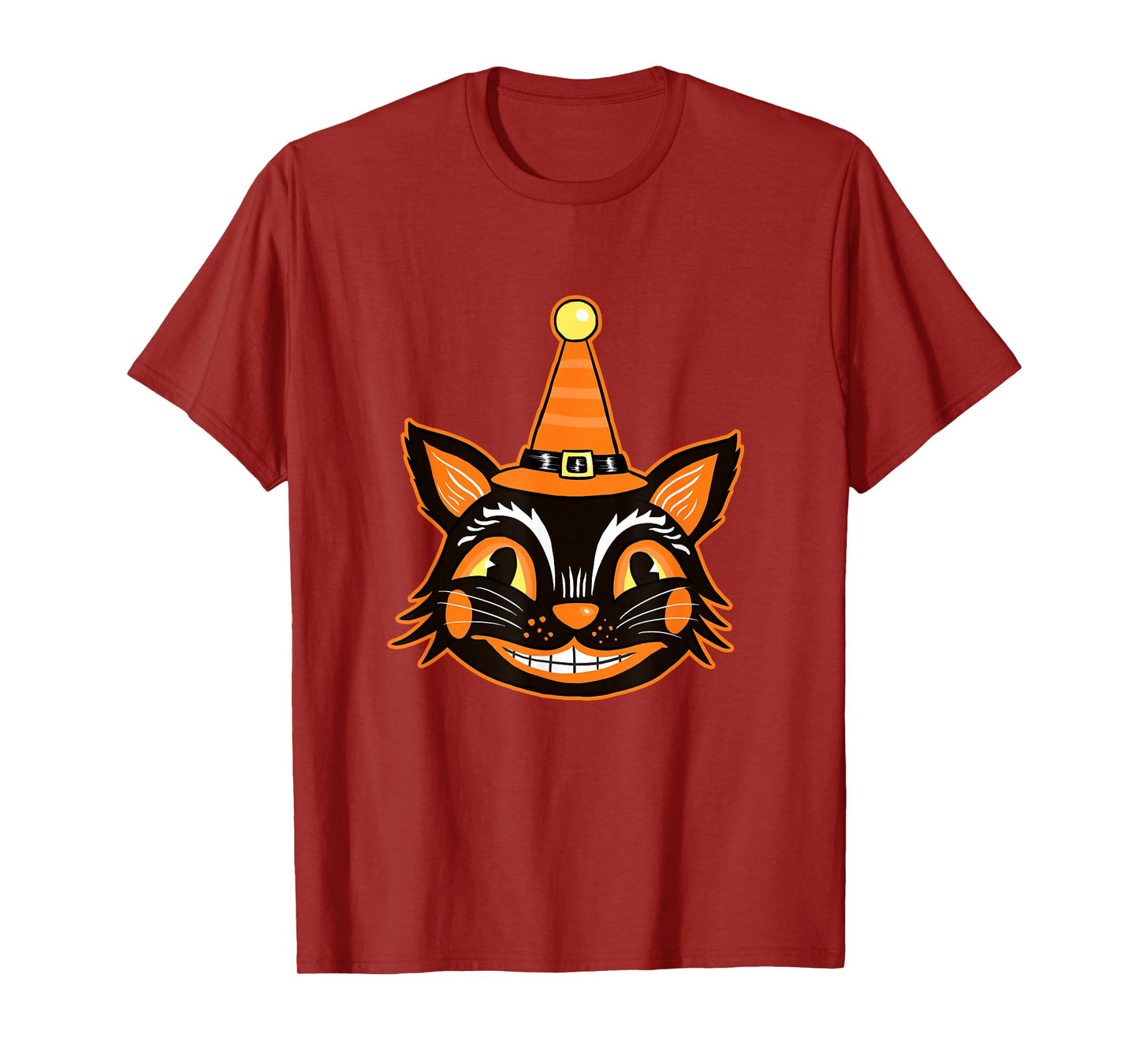 Vintage Witch Happy Halloween Horror Scary Creepy Retro Fun T-Shirt