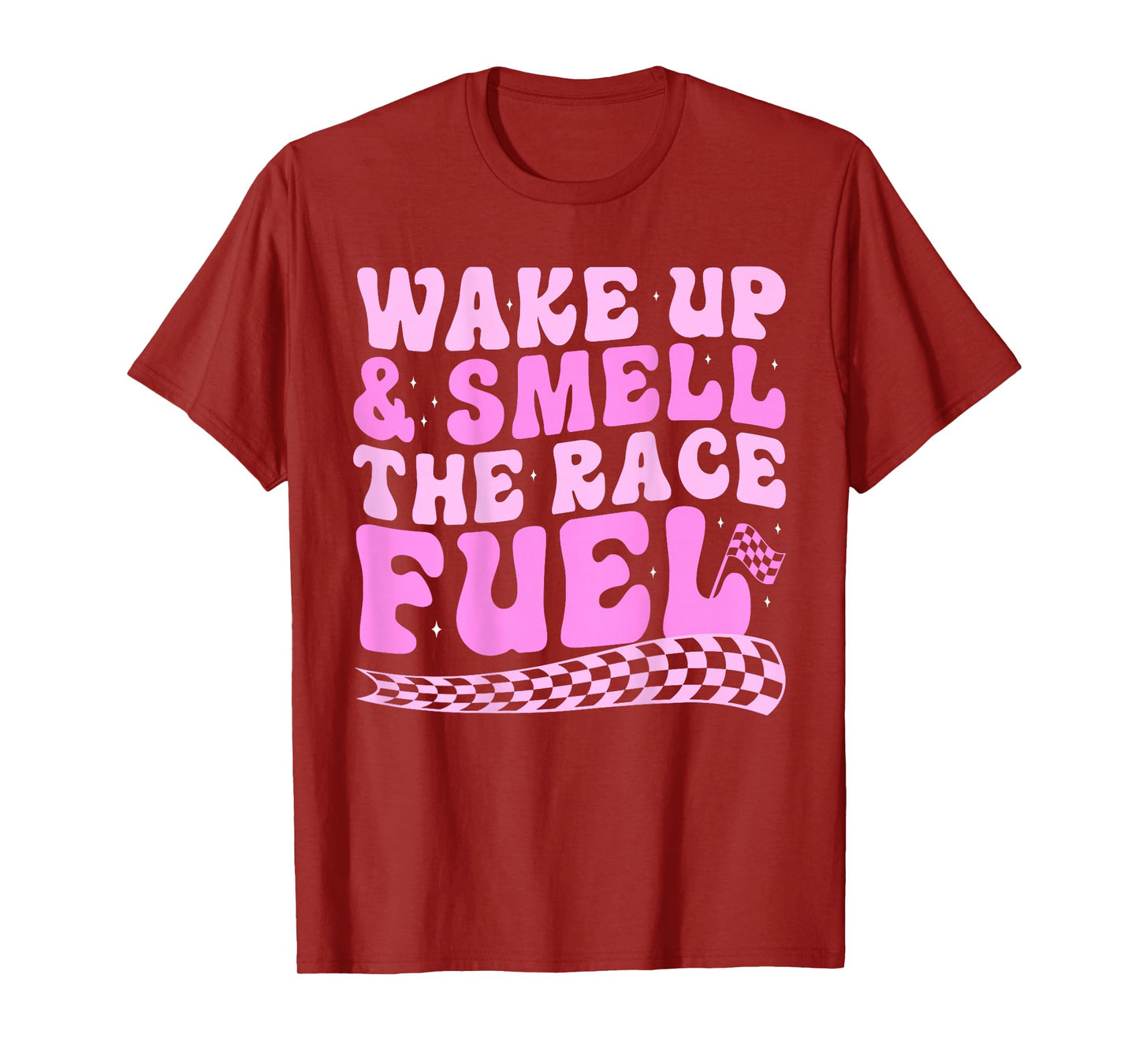 Wake up and smell the race fuel (on back) T-Shirt