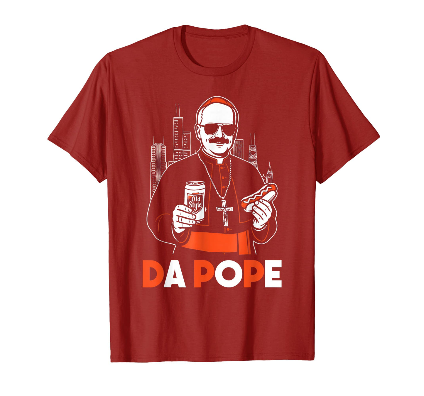 Funny Da Pope From America Chicago Pope Leo XIV Vintage T-Shirt