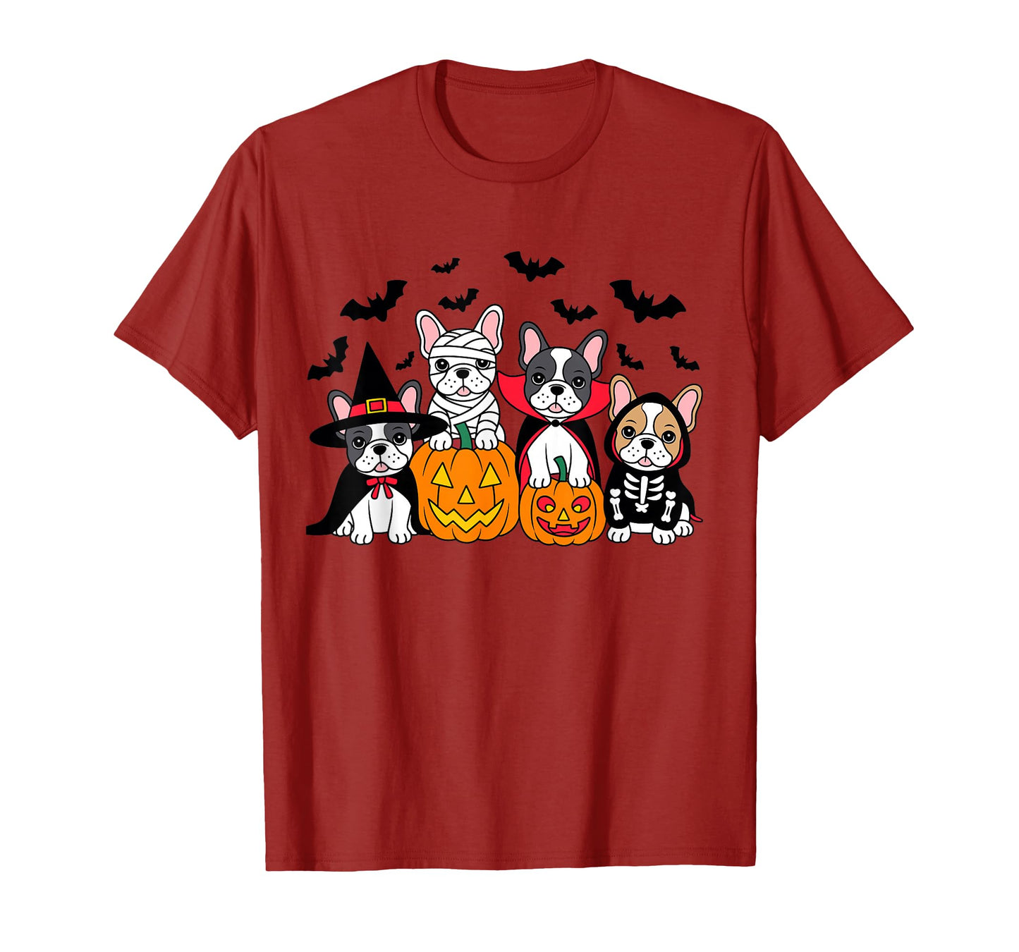 French Bulldog Halloween Witch Dog Mom Mummy French Bulldog T-Shirt