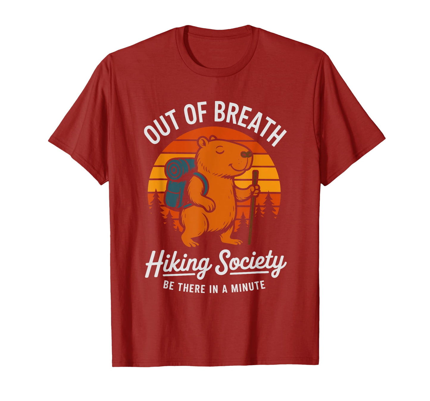 Hiking Out of Breath Hiking Society Capycabra Vintage T-Shirt