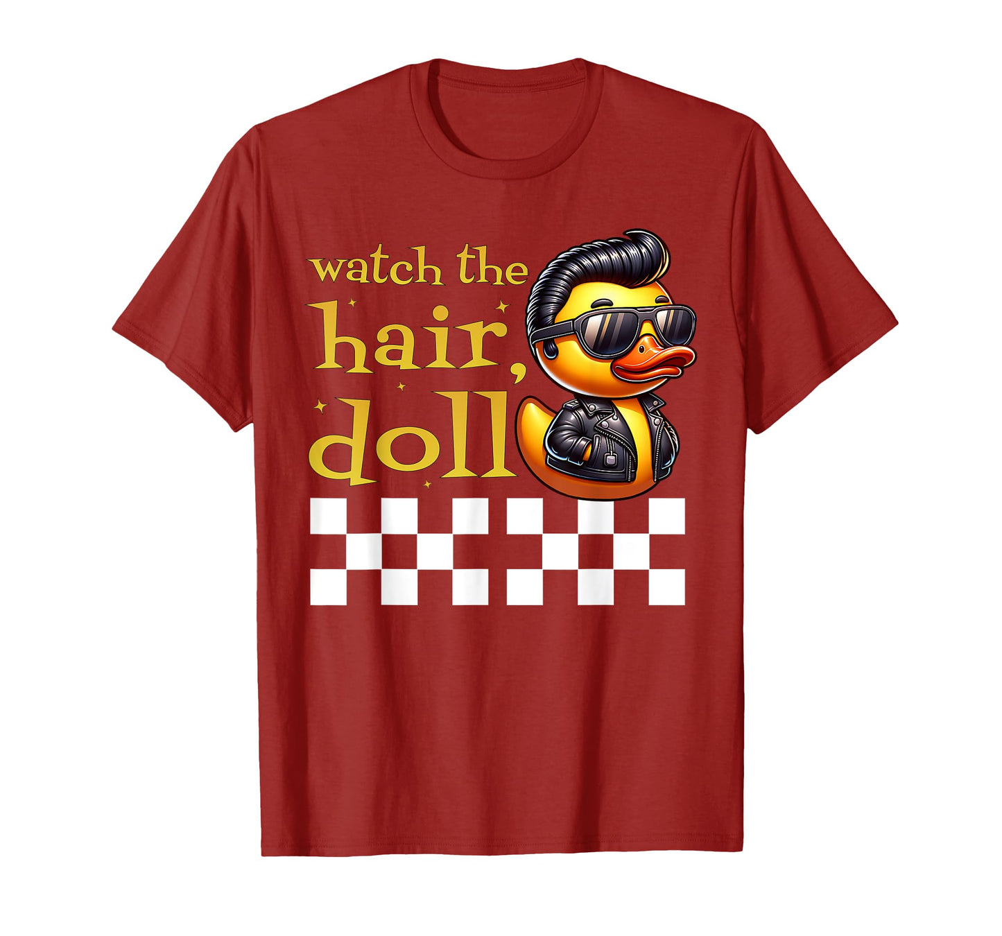 50s Sock Hop Rubber Ducky Greaser Boys Kids Rockabilly Ducky T-Shirt