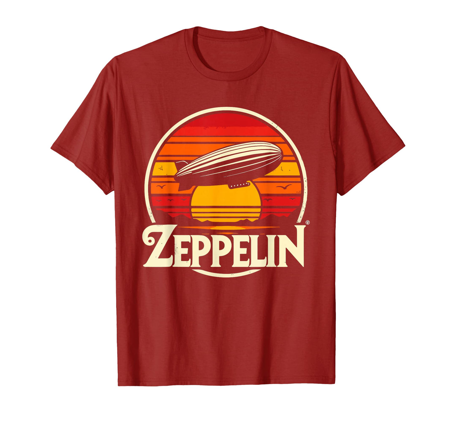 Retro Zeppelin Vintage Dirigible Airship 70s 80s Zepelin T-Shirt