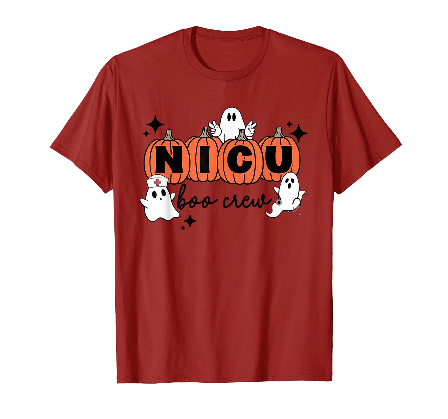 Funny NICU nurse shirt Halloween NICU boo crew NICU nurse T-Shirt