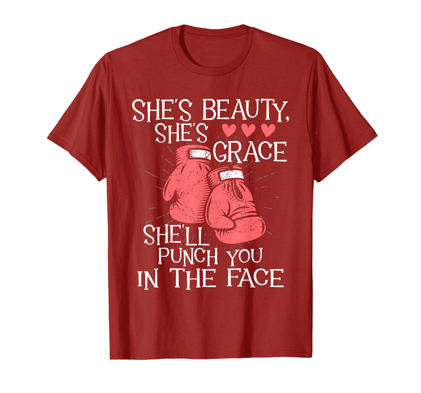 She'll Punch You In The Face - Kickboxer Kickboxing Kickbox T-Shirt
