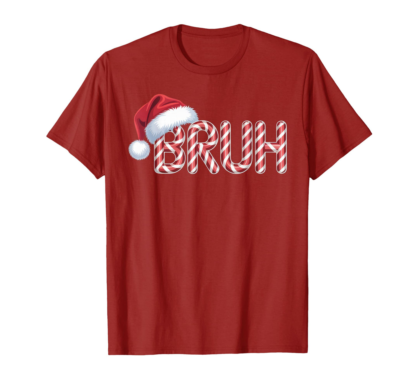 Funny Candy Cane Christmas Santa Hat Outfit Holiday Humor T-Shirt