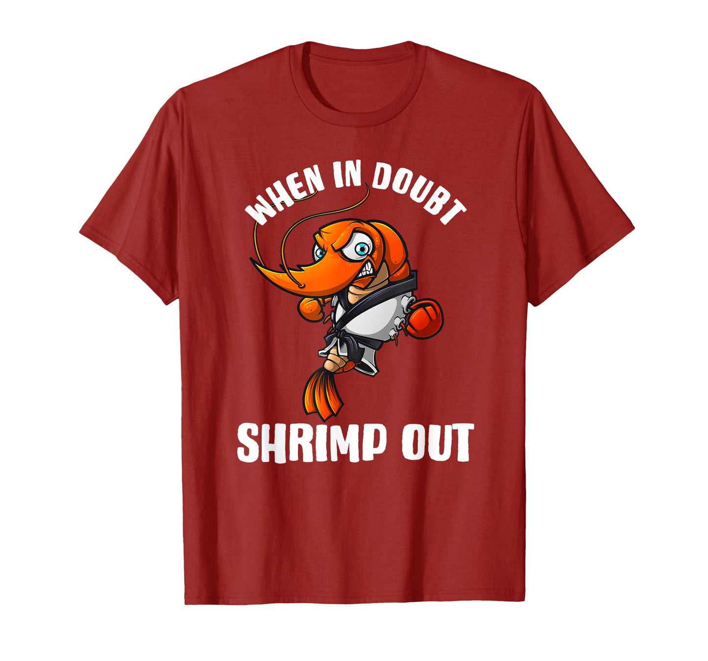 Funny Jiu Jitsu Gift For Men Women Kids Brazilian BJJ Shrimp T-Shirt