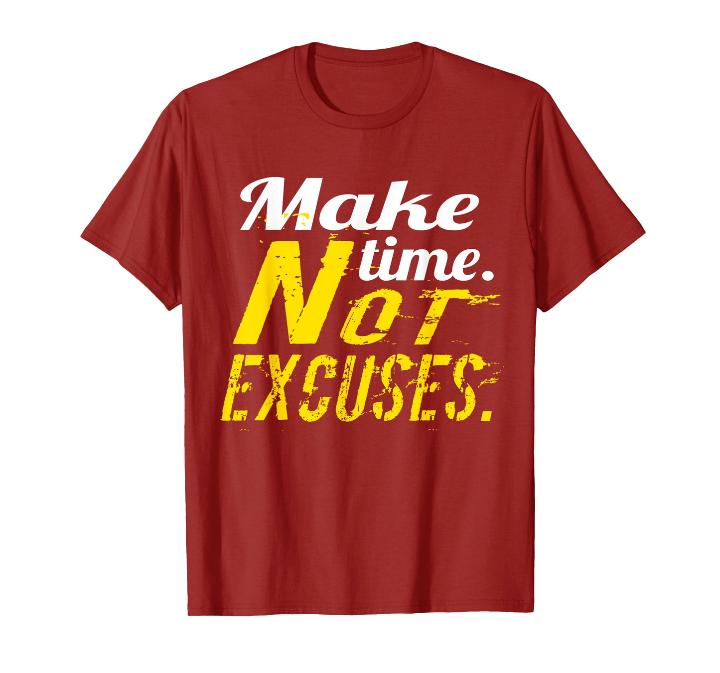 No Excuses gym & fitness workout motivation shirt T-Shirt