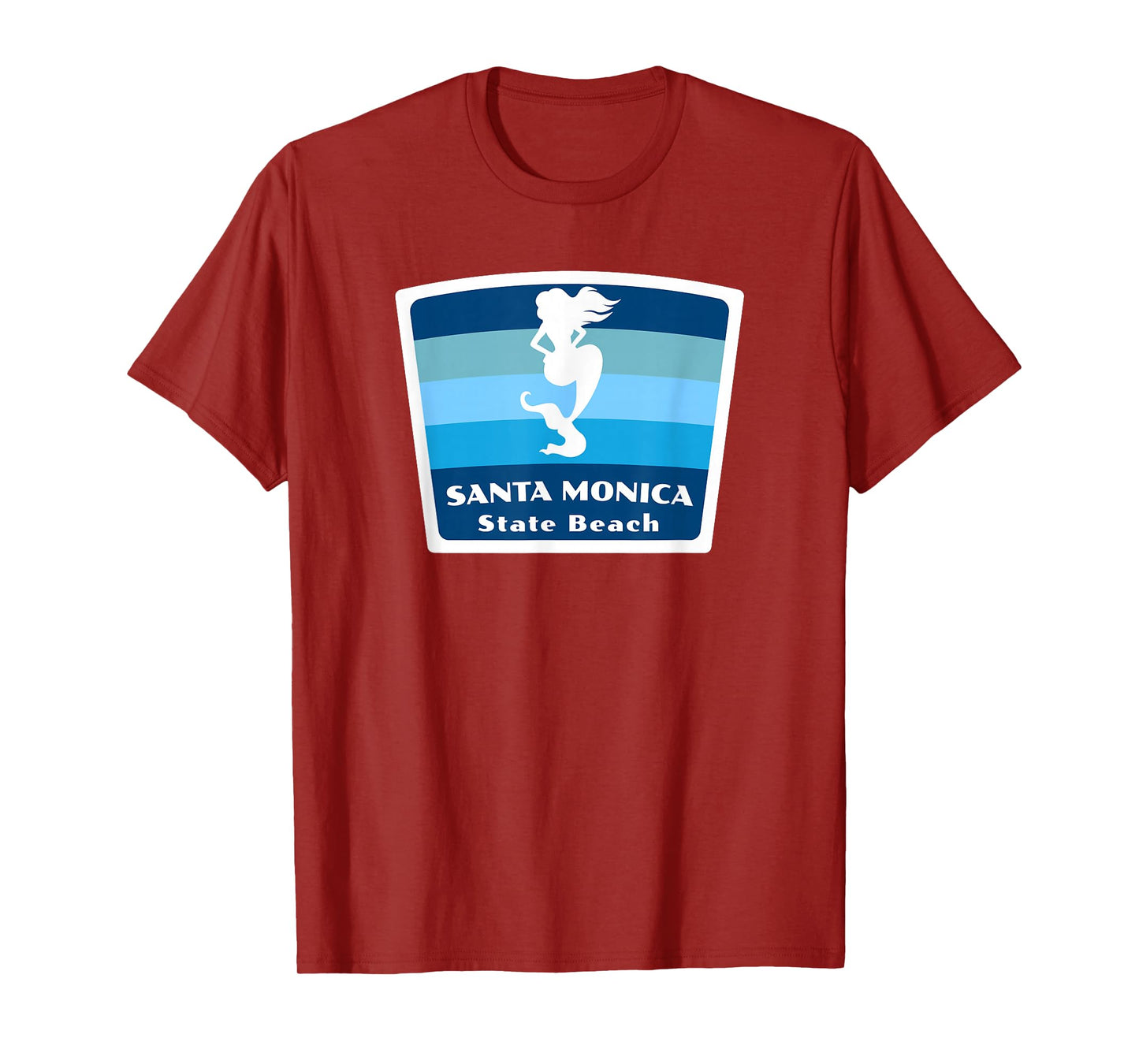 Santa Monica State Beach California CA Mermaid Souvenir T-Shirt