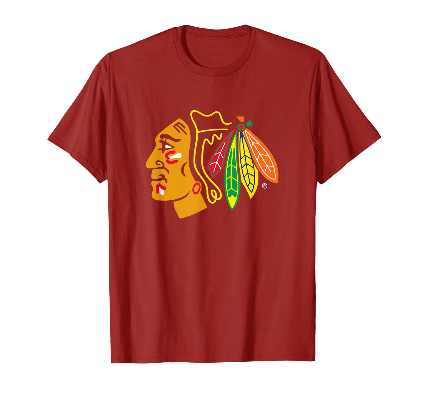 Chicago Blackhawks Icon Black Officially Licensed T-Shirt